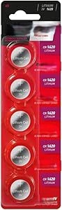 pila botón litio cr-1620, 3v, 160mah, ideal para relojes, calculadoras y dispositivos electrónicos compactos.