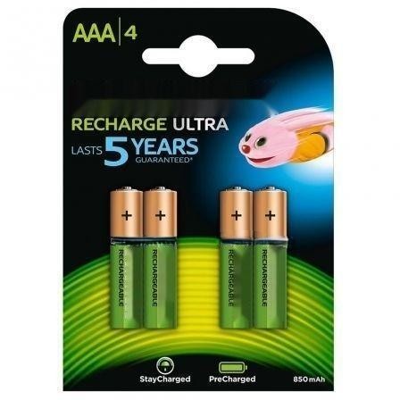 pila recargable aaa r03 1.2v, 4 unidades, capacidad, ideal para dispositivos electrónicos y juguetes.