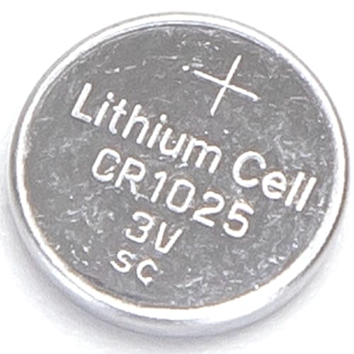 pila de botón CR1025 de 3 V, pack de 5 unidades, ideal para relojes, juguetes y dispositivos electrónicos.
