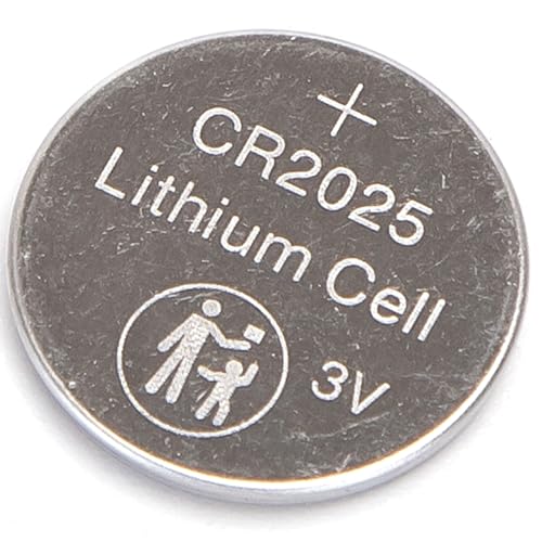 pila de botón CR2025, 3V, 5 unidades, ideal para dispositivos electrónicos, relojes y juguetes.