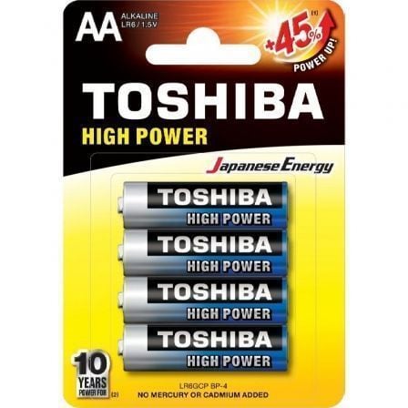 pack de 4 pilas aa alcalinas 1.5v high power - energía duradera para dispositivos electrónicos, mandos a distancia y juguetes.