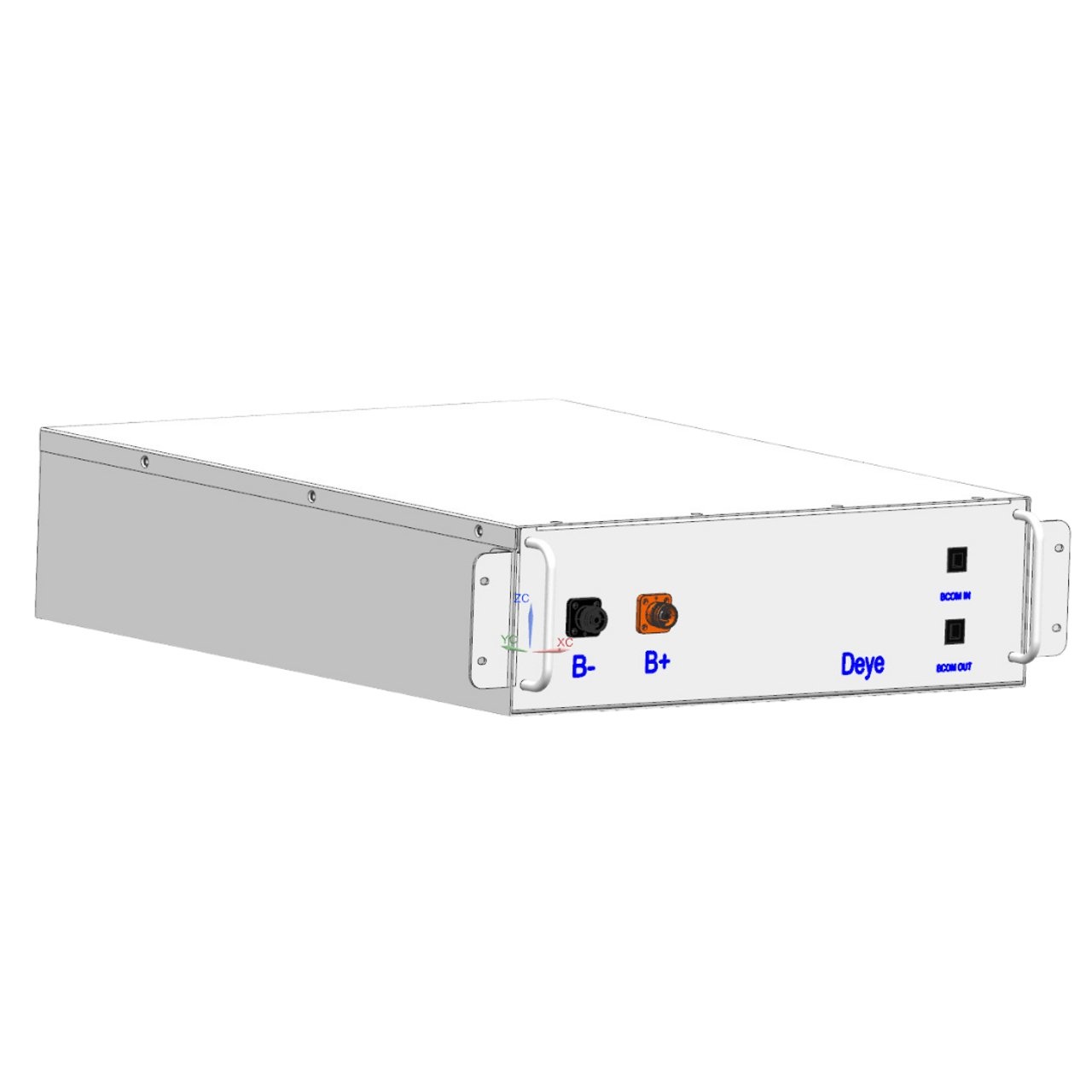 módulo de batería lifepo4 5.12kwh 100a 51.2v para almacenamiento energético, respaldo y suministro de energía.